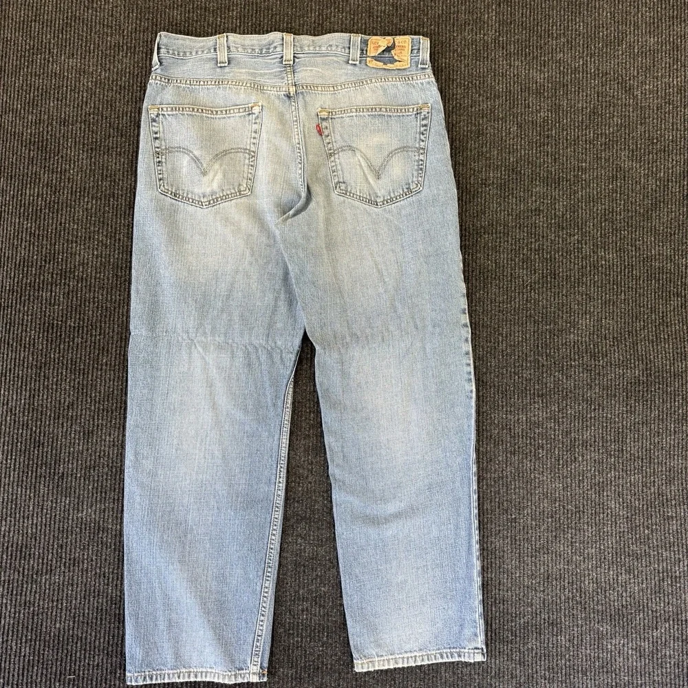 Levi's 550 Jeans Mens 38x32 Blue Denim Relaxed Fit Straight Leg 2000s Baggy